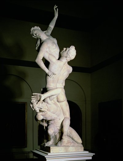 Der Raub der Sabinerinnen, ca. 1583 (Marmor) von Giambologna